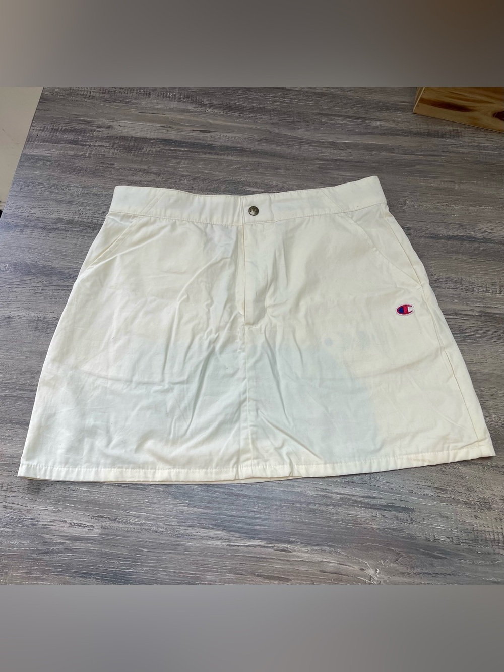 Champion Cream Skirt with Red and Blue Trim